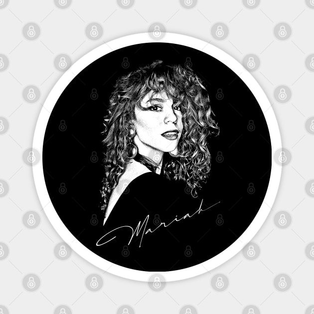 Mariah / 90s Vintage Aesthetic Design Magnet by DankFutura